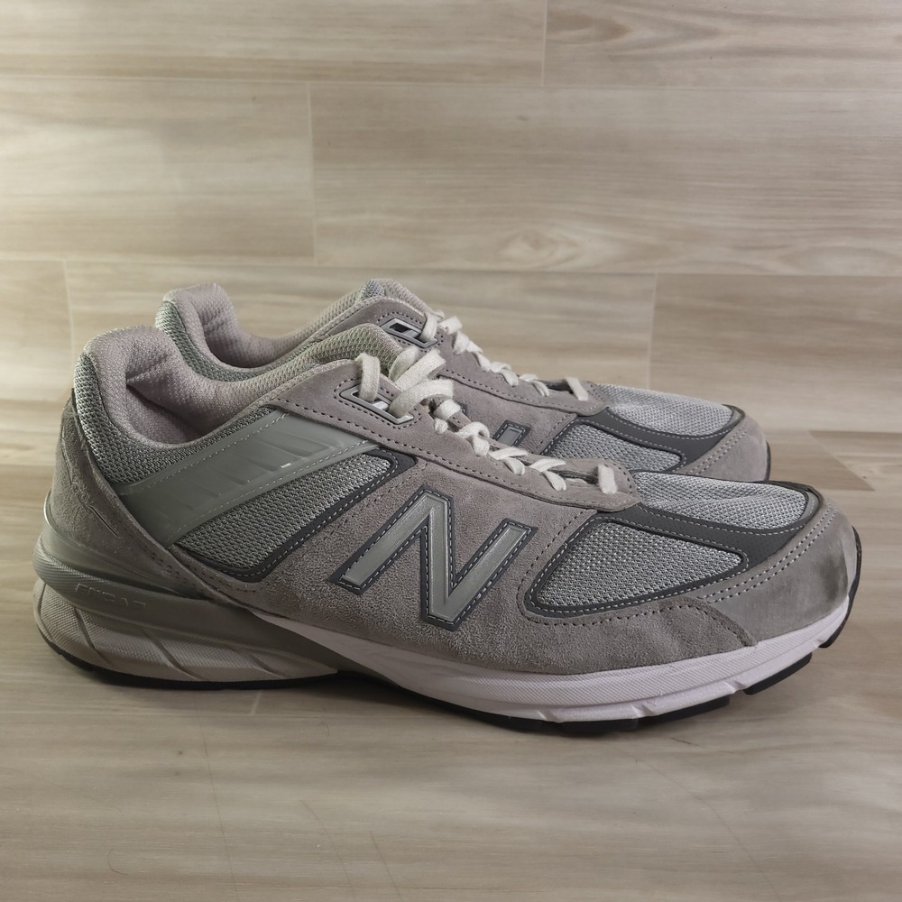 New Balance 990v5 Sneakers Mens 13 6E Grey M990GL5 Made in USA Wide Running